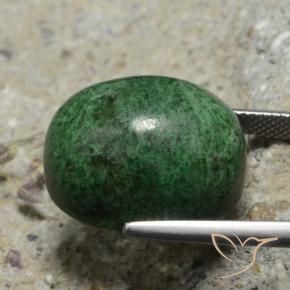 9,17 ctw natürlicher dunkelgrün Mawsitsit, Oval, Lichtundurchlässig