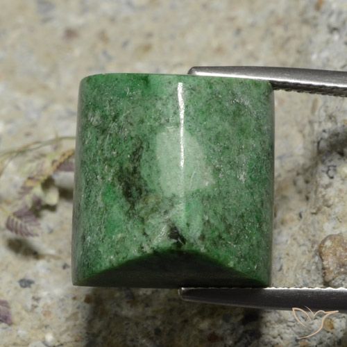18.97ct Natürlicher Mittelgrün Mawsitsit, Baguette, Lichtundurchlässig