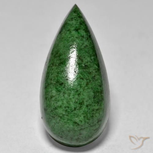 17.48ct Natürlicher Kieferngrün Mawsitsit, Birnenform, Lichtundurchlässig