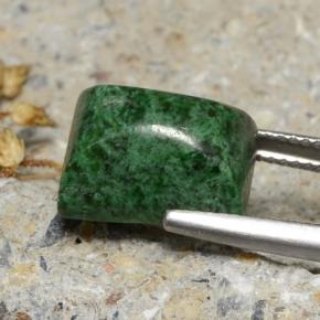8,55 ctw natürlicher grüner Maw-sit-sit, Baguette, Lichtundurchlässig