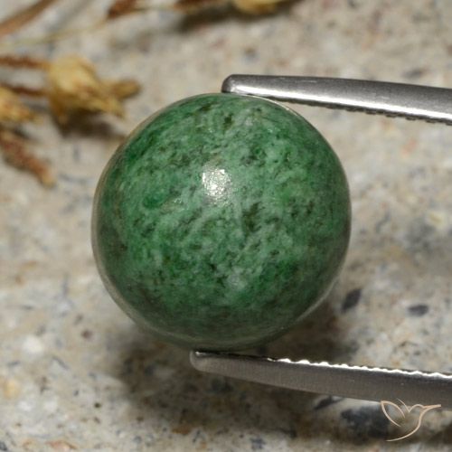 9.10ct Natürlicher Blasses Kieferngrün Mawsitsit, Runden, Lichtundurchlässig