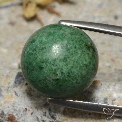 13.04ct Natürlicher Mittelgrün Mawsitsit, Runden, Lichtundurchlässig