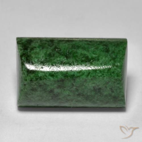 13.33ct Natürlicher dunkelgrün Mawsitsit, Baguette, Lichtundurchlässig