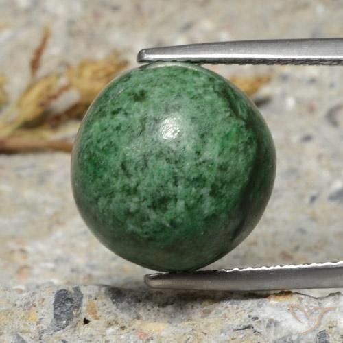 11.32ct Natürlicher Blasses Kieferngrün Mawsitsit, Runden, Lichtundurchlässig