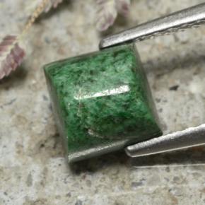 9,17 ctw natürlicher dunkelgrün Mawsitsit, Quadrat, Lichtundurchlässig