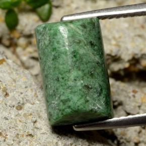 5,85 ctw natürlicher grüner Maw-sit-sit, Baguette, Lichtundurchlässig