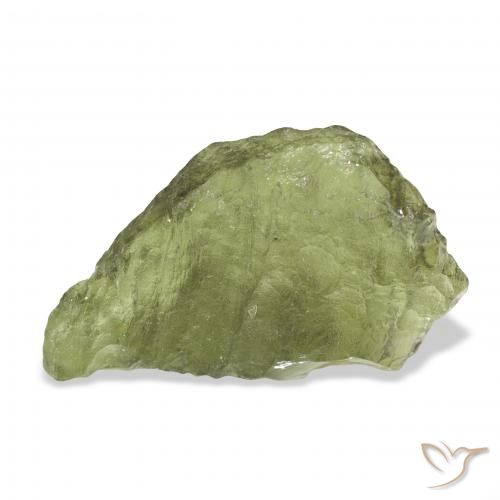 10.48ct Natürlicher Warmes Grün Moldavit, Fantasie, Lichtdurchlässig