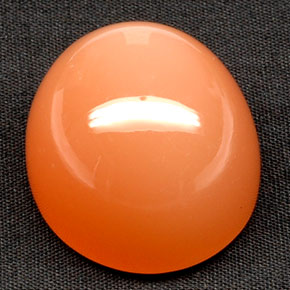 81,53 ctw natürlicher orangefarbener Mondstein, Transparent, Transparent / Lichtdurchlässig
