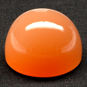 81,53 ctw natürlicher orangefarbener Mondstein, Transparent, Transparent / Lichtdurchlässig