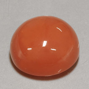 20,38 ctw natürlicher orangefarbener Mondstein, Transparent, Transparent / Lichtdurchlässig