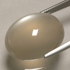 9,17 ctw natürlicher Rauch Mondstein, Transparent, Transparent / Lichtdurchlässig