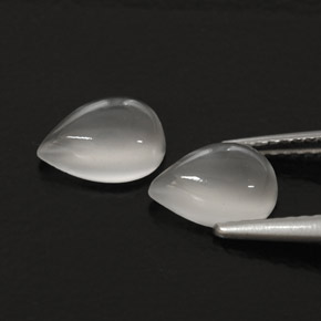  ct natürliche weißer Mondstein-Edelsteine, Transparent, Transparent / Lichtdurchlässig