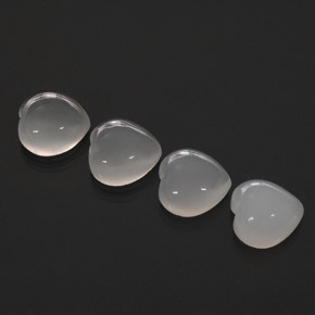  ct natürliche weißer Mondstein-Edelsteine, Transparent, Transparent / Lichtdurchlässig