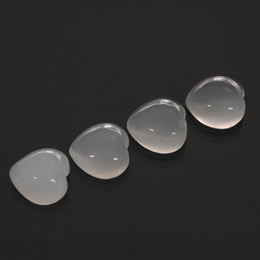  ct natürliche weißer Mondstein-Edelsteine, Transparent, Transparent / Lichtdurchlässig