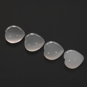  ct natürliche weißer Mondstein-Edelsteine, Transparent, Transparent / Lichtdurchlässig