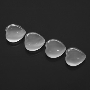  ct natürliche weißer Mondstein-Edelsteine, Transparent, Transparent / Lichtdurchlässig
