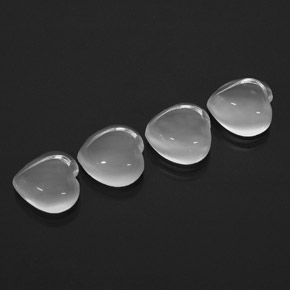  ct natürliche weißer Mondstein-Edelsteine, Transparent, Transparent / Lichtdurchlässig