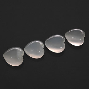  ct natürliche weißer Mondstein-Edelsteine, Transparent, Transparent / Lichtdurchlässig