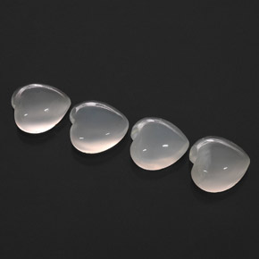  ct natürliche weißer Mondstein-Edelsteine, Transparent, Transparent / Lichtdurchlässig