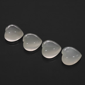  ct natürliche cream Mondstein-Edelsteine, Transparent, Transparent / Lichtdurchlässig