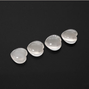  ct natürliche weißer Mondstein-Edelsteine, Transparent, Transparent / Lichtdurchlässig