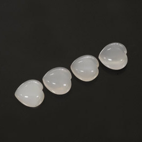 ct natürliche weißer Mondstein-Edelsteine, Transparent, Transparent / Lichtdurchlässig