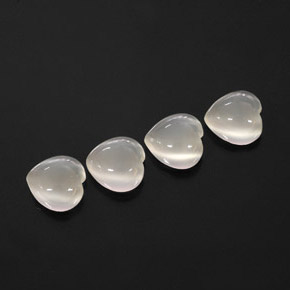  ct natürliche weißer Mondstein-Edelsteine, Transparent, Transparent / Lichtdurchlässig