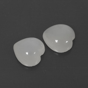  ct natürliche weißer Mondstein-Edelsteine, Transparent, Transparent / Lichtdurchlässig