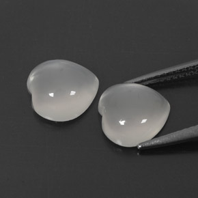  ct natürliche weißer Mondstein-Edelsteine, Transparent, Transparent / Lichtdurchlässig