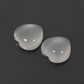  ct natürliche weißer Mondstein-Edelsteine, Transparent, Transparent / Lichtdurchlässig