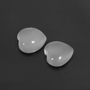  ct natürliche weißer Mondstein-Edelsteine, Transparent, Transparent / Lichtdurchlässig