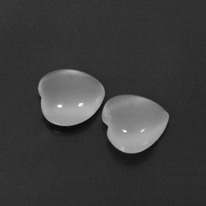  ct natürliche weißer Mondstein-Edelsteine, Transparent, Transparent / Lichtdurchlässig