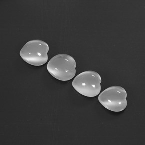  ct natürliche weißer Mondstein-Edelsteine, Transparent, Transparent / Lichtdurchlässig