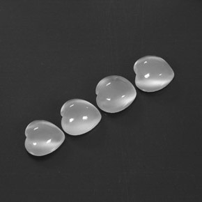  ct natürliche weißer Mondstein-Edelsteine, Transparent, Transparent / Lichtdurchlässig