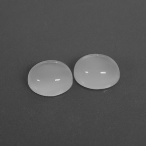  ct natürliche weißer Mondstein-Edelsteine, Transparent, Transparent / Lichtdurchlässig
