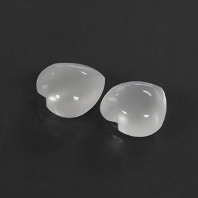  ct natürliche weißer Mondstein-Edelsteine, Transparent, Transparent / Lichtdurchlässig