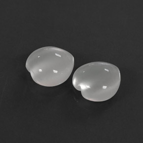  ct natürliche weißer Mondstein-Edelsteine, Transparent, Transparent / Lichtdurchlässig