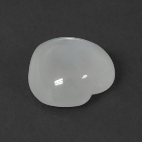 2,22 ctw natürlicher weißer Mondstein, Transparent, Transparent / Lichtdurchlässig