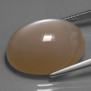 20,29 ctw natürlicher cream Mondstein, Oval Schliff, Lichtdurchlässig