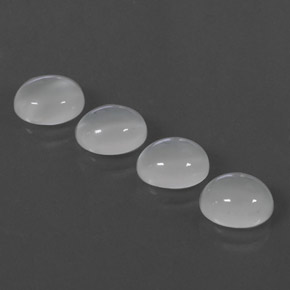  ct natürliche weißer Mondstein-Edelsteine, Transparent, Transparent / Lichtdurchlässig