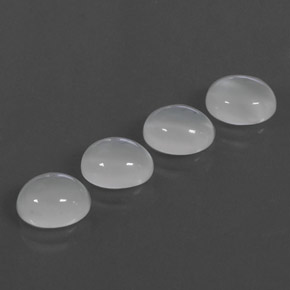  ct natürliche weißer Mondstein-Edelsteine, Transparent, Transparent / Lichtdurchlässig