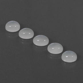  ct natürliche weißer Mondstein-Edelsteine, Transparent, Transparent / Lichtdurchlässig