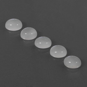  ct natürliche weißer Mondstein-Edelsteine, Transparent, Transparent / Lichtdurchlässig
