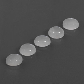  ct natürliche weißer Mondstein-Edelsteine, Transparent, Transparent / Lichtdurchlässig