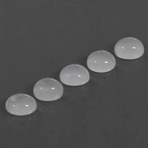  ct natürliche weißer Mondstein-Edelsteine, Transparent, Transparent / Lichtdurchlässig