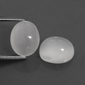  ct natürliche weißer Mondstein-Edelsteine, Transparent, Transparent / Lichtdurchlässig