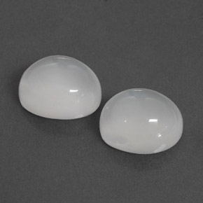 ct natürliche weißer Mondstein-Edelsteine, Transparent, Transparent / Lichtdurchlässig