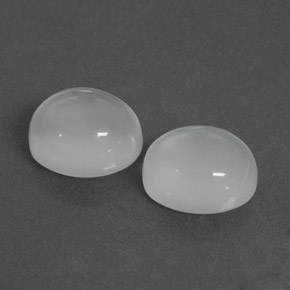  ct natürliche weißer Mondstein-Edelsteine, Transparent, Transparent / Lichtdurchlässig