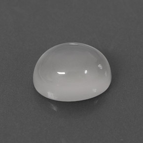 1,46 ctw natürlicher weißer Mondstein, Transparent, Transparent / Lichtdurchlässig