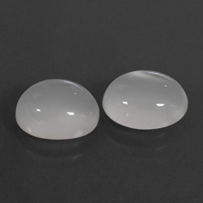  ct natürliche weißer Mondstein-Edelsteine, Transparent, Transparent / Lichtdurchlässig
